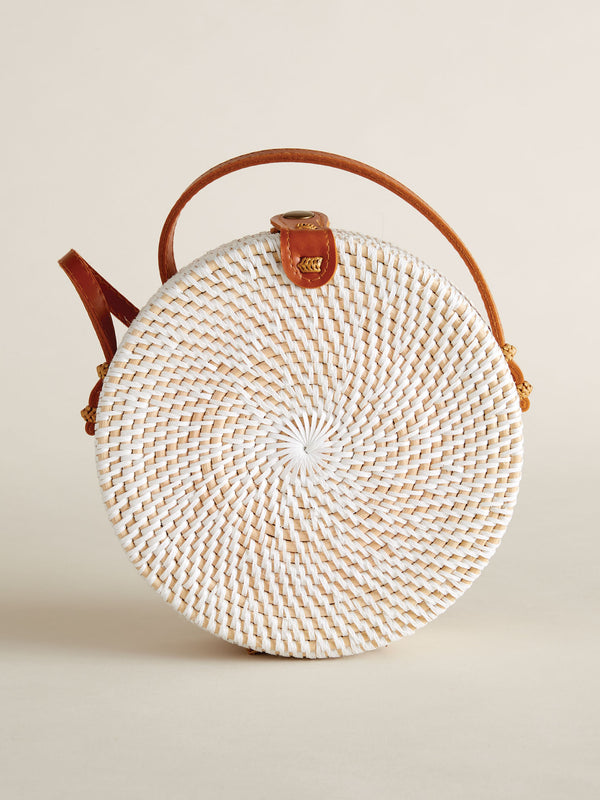 Balinese Rattan Basket Bag FINAL SALE (No Returns)