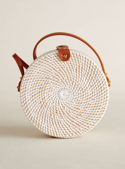 Balinese Rattan Basket Bag FINAL SALE (No Returns)