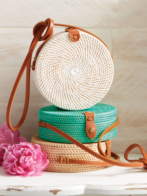 Balinese Rattan Basket Bag FINAL SALE (No Returns)