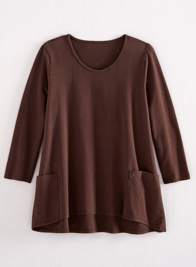 Beyond Basic Trapeze Top - 3/4 Sleeve FINAL SALE (No Returns)