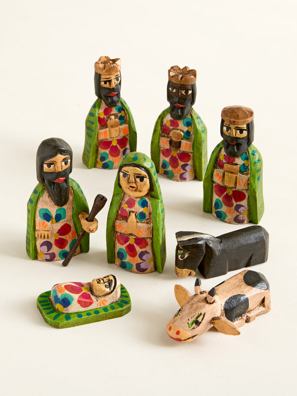 Guatemalan Folk Art Mini Nativity
