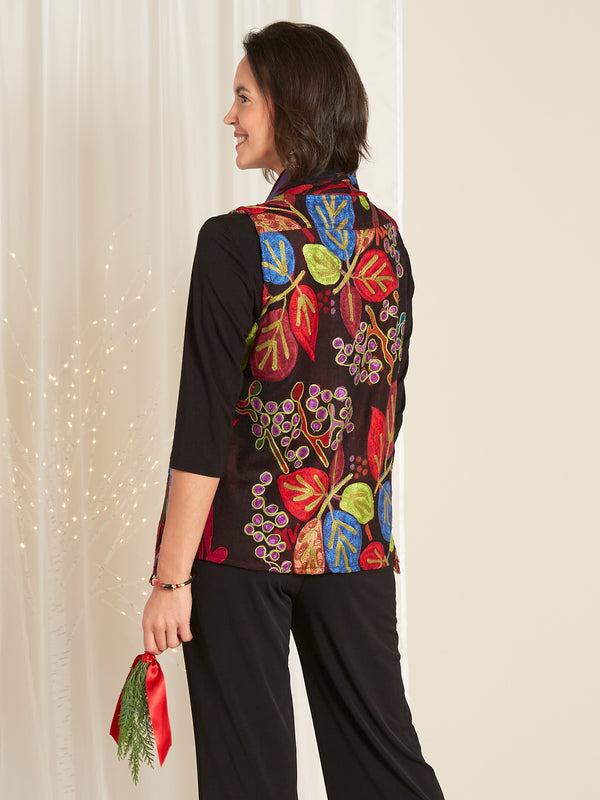 A New Leaf Embroidered Vest FINAL SALE (No Returns)