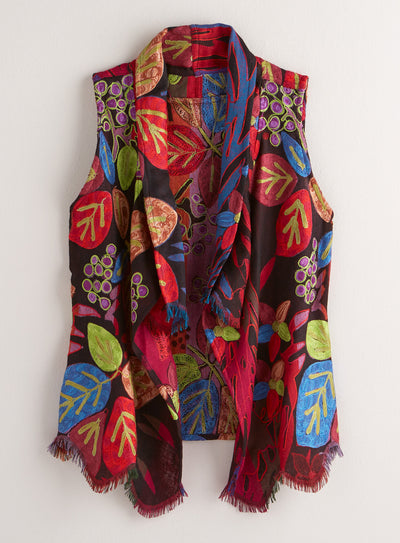 A New Leaf Embroidered Vest FINAL SALE (No Returns)
