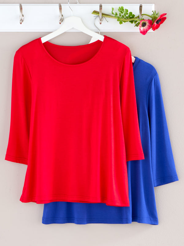 Nice Touch 3/4-sleeve Top