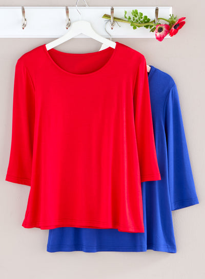 Nice Touch 3/4-sleeve Top