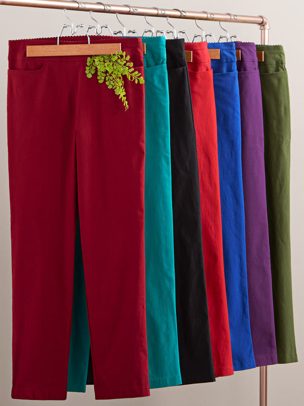 Kick It Up Flat Front Pants