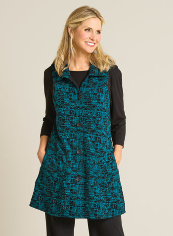 Reversible Crosshatch Vest FINAL SALE (No Returns)