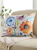Watercolor Flower Indoor/Outdoor Back Pillow FINAL SALE (No Returns)
