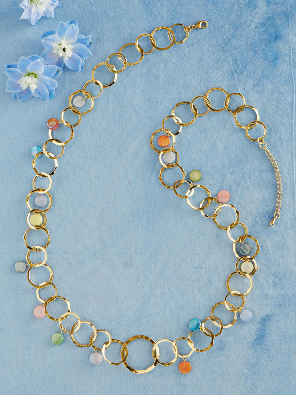 Iridescent Halo Jewelry Set - Gold