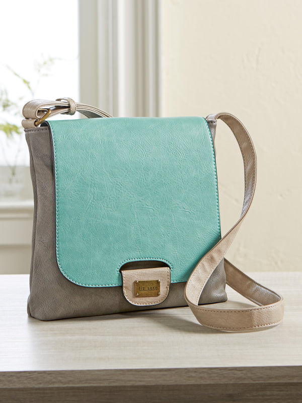 Colorblock Crossbody Bag - Pastels