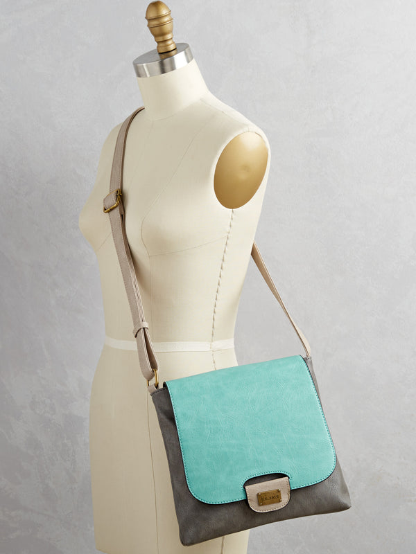 Colorblock Crossbody Bag - Pastels