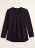 Classic Cotton High-Low Top - Slub Knit Solid FINAL SALE (No Returns)