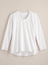 Classic Cotton High-Low Top - Slub Knit Solid FINAL SALE (No Returns)