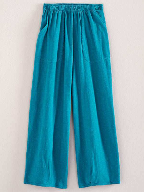 Classic Cotton Crop Pants - Slub Knit Solid FINAL SALE (No Returns)