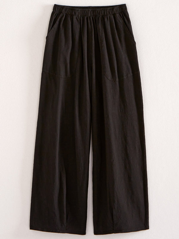 Classic Cotton Crop Pants - Slub Knit Solid FINAL SALE (No Returns)