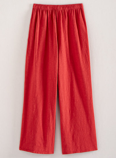 Classic Cotton Crop Pants - Slub Knit Solid FINAL SALE (No Returns)