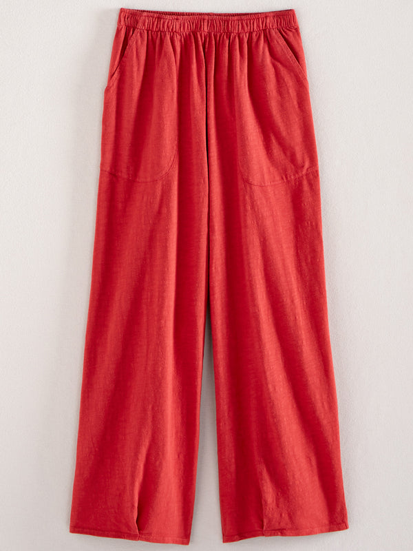 Classic Cotton Crop Pants - Slub Knit Solid FINAL SALE (No Returns)