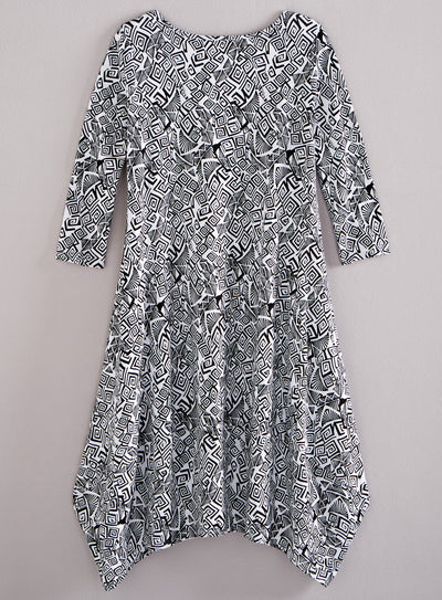 Classic Cotton Tulip Dress - Bebop Print FINAL SALE (No Returns)