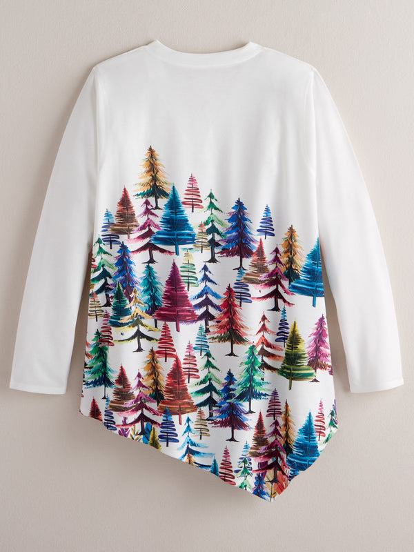 Wonderland Woods V-Neck Top FINAL SALE (No Returns)