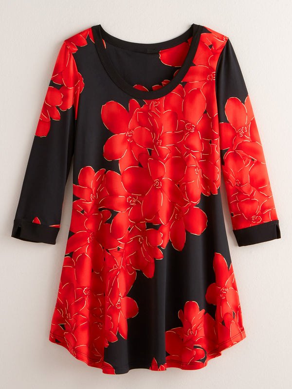 Touch of Gold Floral Top