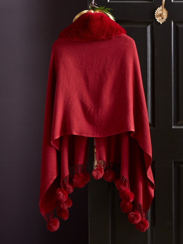 Off in a Flurry Faux Fur Wrap