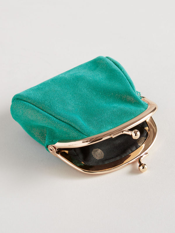 Sparkly Microsuede Coin Purse