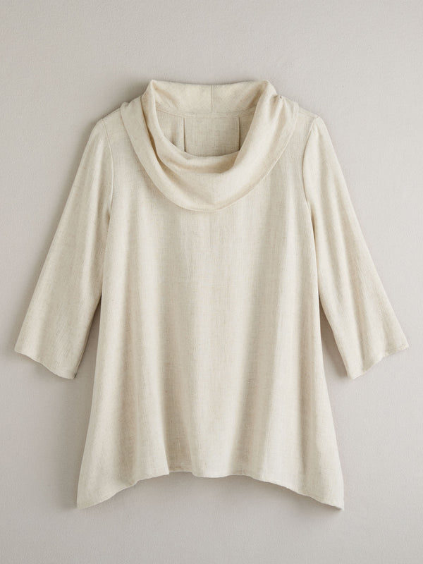 Linen-Blend Airflow Tunic