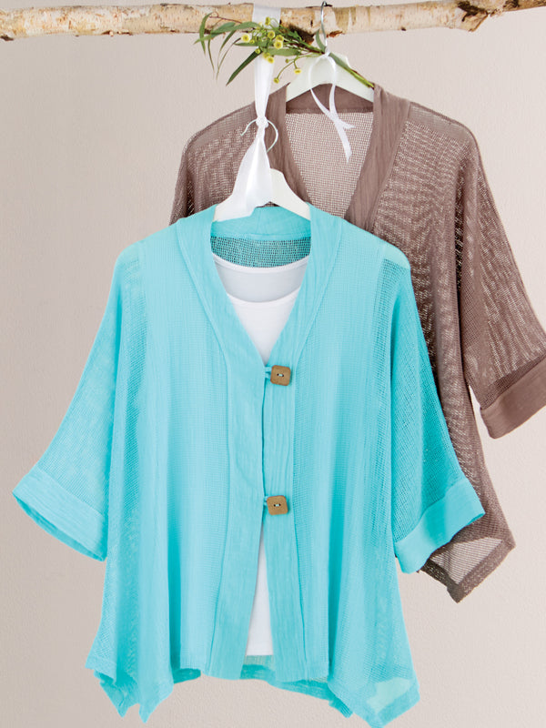 Keep It Cool Mesh Cardigan