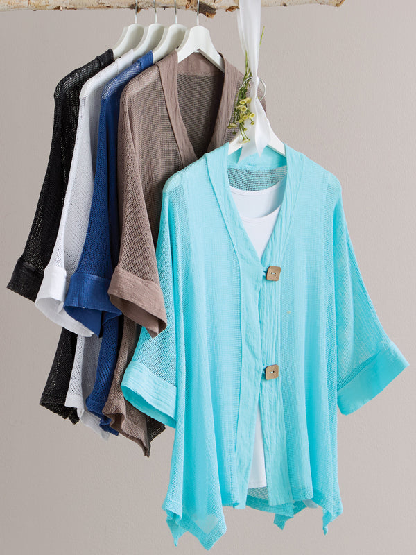 Keep It Cool Mesh Cardigan