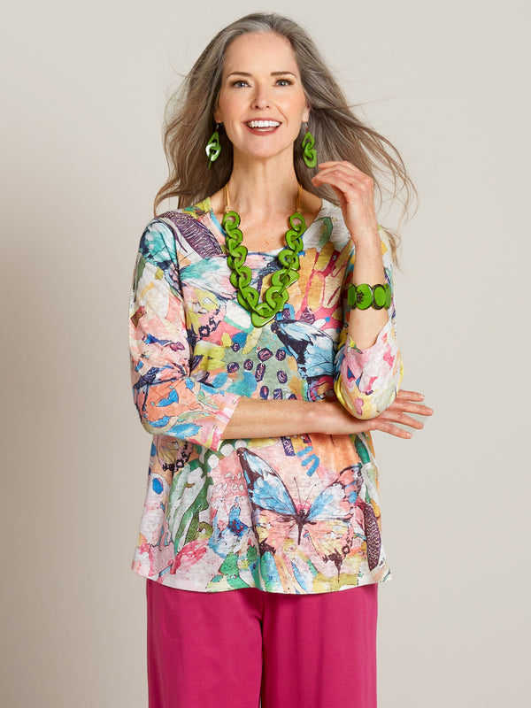 Butterfly Carnival Top