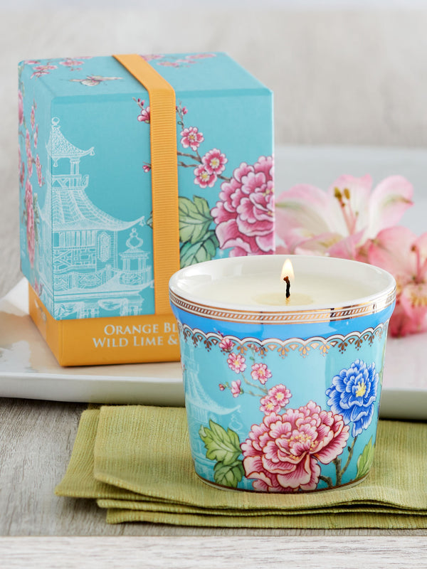 Chinoiserie Porcelain Botanical Scented Candles