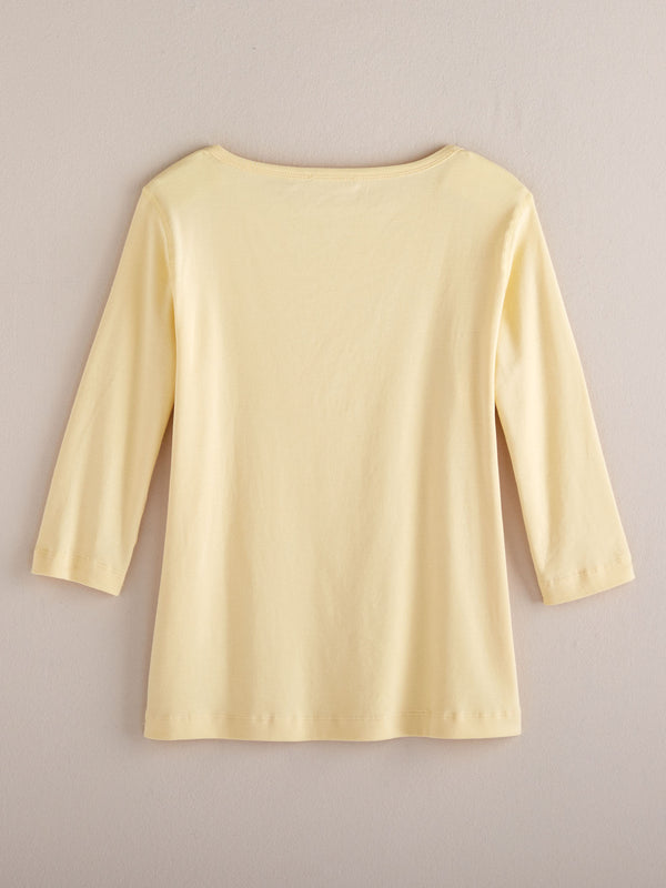 Cotton Comforts Boatneck Top FINAL SALE (No Returns)