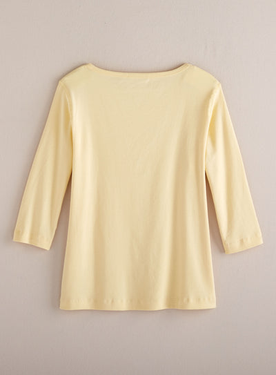 Cotton Comforts Boatneck Top FINAL SALE (No Returns)