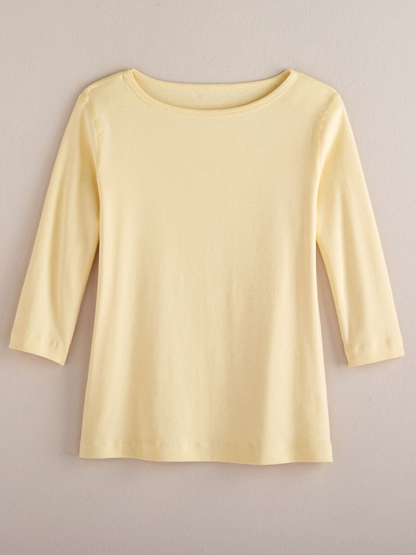 Cotton Comforts Boatneck Top FINAL SALE (No Returns)