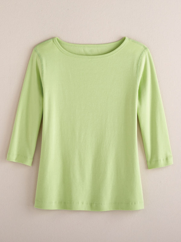 Cotton Comforts Boatneck Top FINAL SALE (No Returns)