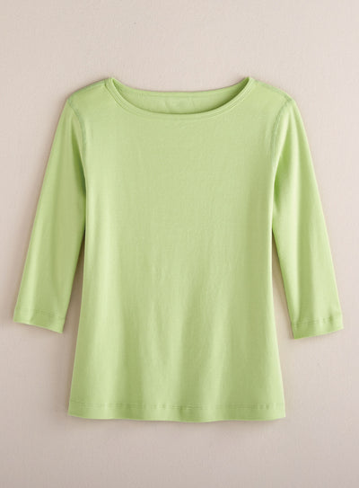 Cotton Comforts Boatneck Top FINAL SALE (No Returns)