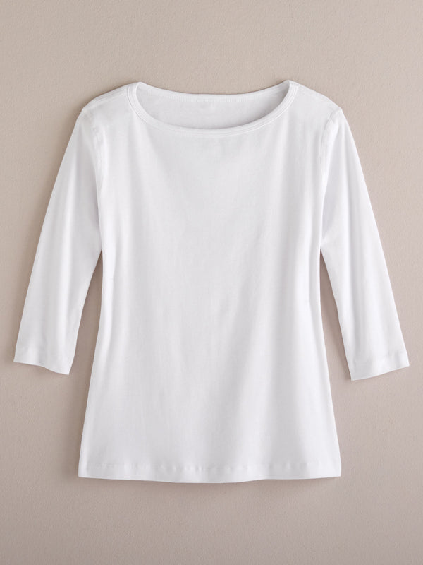 Cotton Comforts Boatneck Top FINAL SALE (No Returns)