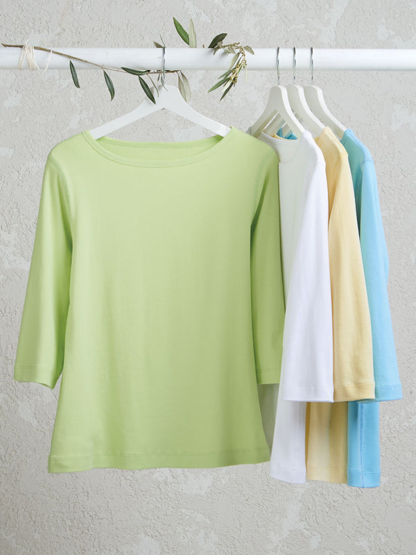 Cotton Comforts Boatneck Top FINAL SALE (No Returns)