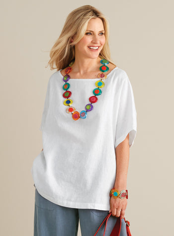 Essential US Linen Boxy Top FINAL SALE (No Returns)