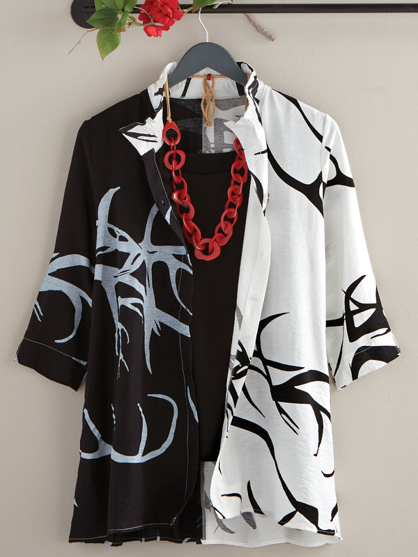 Light and Shadow Shirt Jacket FINAL SALE (No Returns)