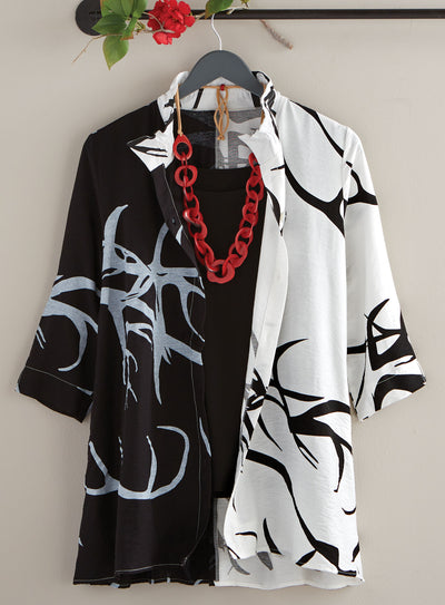 Light and Shadow Shirt Jacket FINAL SALE (No Returns)