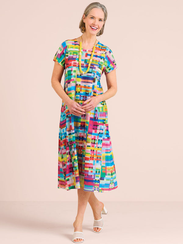 Rainbow Mosaic Dress