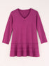 Cotton Comforts Tiered V-Neck Tunic