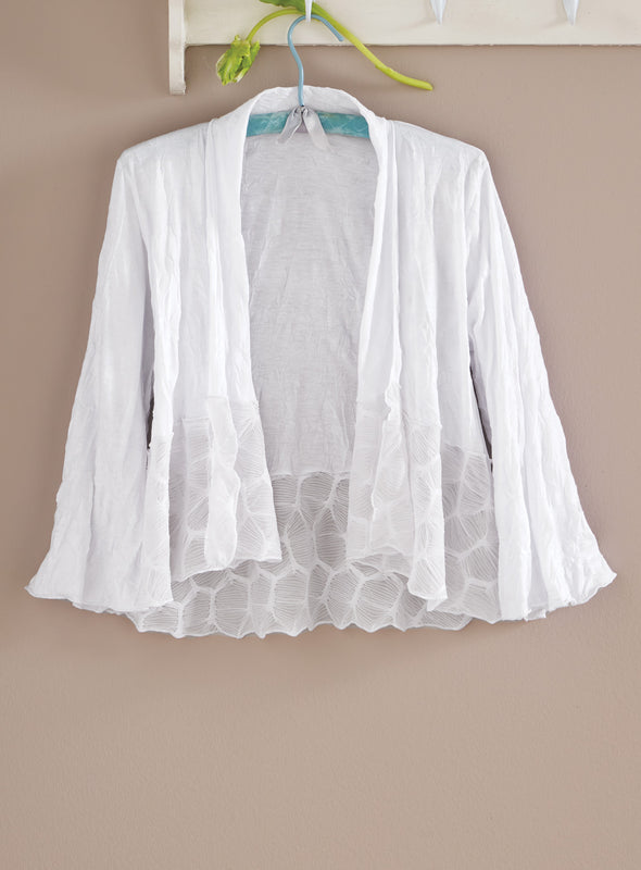 Ripple and Flow Cropped Jacket FINAL SALE (No Returns)