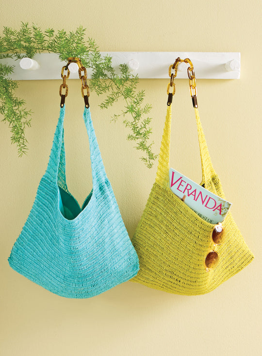 Coastal Woven and Beaded Sling Bag
