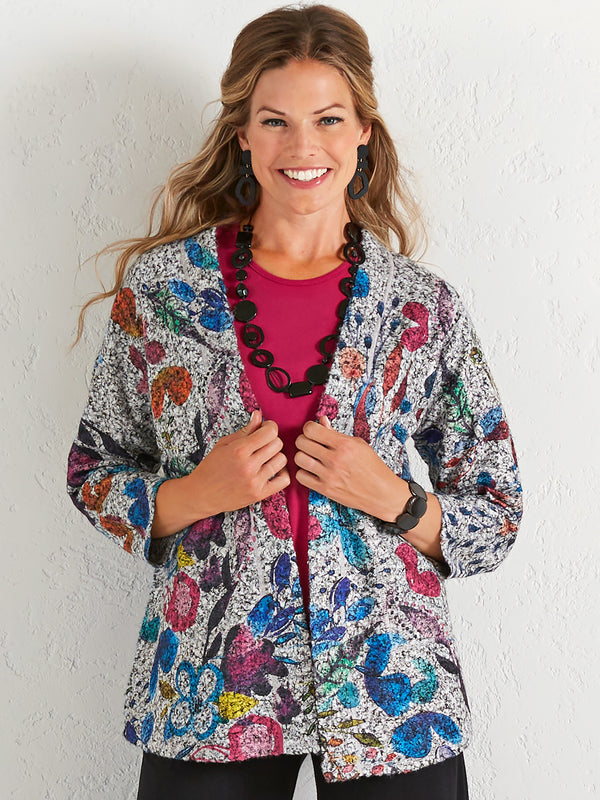 Bouclé Blossoms Jacket FINAL SALE (No Returns)