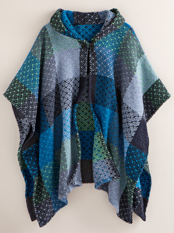 Celtic Sea Woolen Poncho
