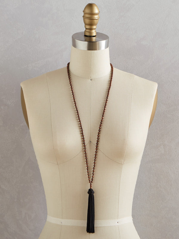 Moroccan Silk Tassel Necklace