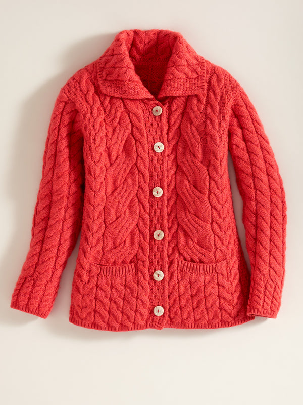 Irish Rose Cable Cardigan FINAL SALE (No Returns)