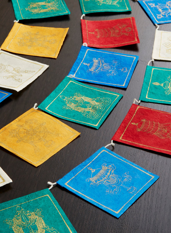 Buddhist Blessings Garland - Set of 2